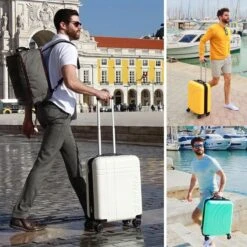 CabinMax Velocity Handbagage Koffer - Uitbreidbaar Trolley 44L - Harde Reiskoffer - 55x40x20/25 Cm - Lichtgewicht - Groot Capaciteit - Oranje -Trolley Winkel 1200x1200 235