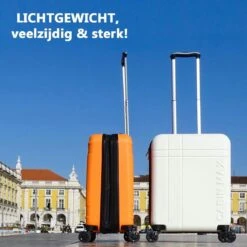 CabinMax Velocity Handbagage Koffer - Uitbreidbaar Trolley 44L - Harde Reiskoffer - 55x40x20/25 Cm - Lichtgewicht - Groot Capaciteit - Oranje -Trolley Winkel 1200x1200 242