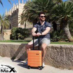 CabinMax Handbagage Koffer - Trolley 30L - Harde Reiskoffer - 45x36x20cm - Lichtgewicht - Groot Capaciteit - Oranje 20 CabinMax Handbagage Koffer - Trolley 30L - Harde Reiskoffer - 45x36x20cm - Lichtgewicht - Groot Capaciteit - Oranje -Trolley Winkel 1200x1200 247