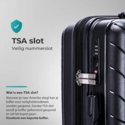 Legage Koffer - Reiskoffer - Trolley - Inclusief Uitzetlaag - Zwart - Maat L - 28 Inch -Trolley Winkel 1200x1200 28