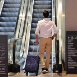 Handbagage Koffer 22"- Reiskoffer Met Wielen - Handbagage Trolley -Harde Reiskoffer- Trolley Met Gevoerde Binnekant- Marineblauw -Trolley Winkel 1200x1200 288