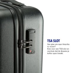 Princess Traveller Harlem - Handbaggage Koffer - Zwart - S - 55cm -Trolley Winkel 1200x1200 314