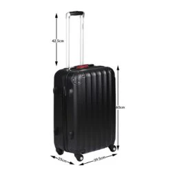 Monzana Hard Case Koffer Baseline L Zwart -Trolley Winkel 1200x1200 401