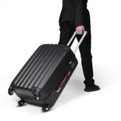 Monzana Hard Case Koffer Baseline L Zwart -Trolley Winkel 1200x1200 402