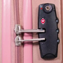 ©TROLLEYZ - Ibiza No.3 - Reiskoffer 78cm Met TSA Slot - Dubbele Wielen - 360° Spinners - 100% ABS - Reiskoffer In Cosmopolitan Pink -Trolley Winkel 1200x1200 464
