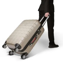 Monzana Exopack Hardcase Koffer Champagne 65x41x27cm -Trolley Winkel 1200x1200 466