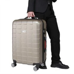 Monzana Exopack Hardcase Koffer Champagne 65x41x27cm -Trolley Winkel 1200x1200 467