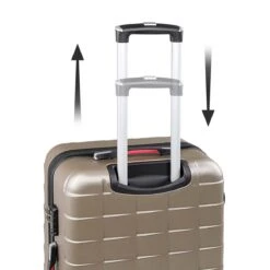 Monzana Exopack Hardcase Koffer Champagne 65x41x27cm -Trolley Winkel 1200x1200 473