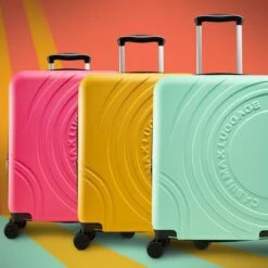 CabinMax Velocity Handbagage Koffer - Uitbreidbaar Trolley 44L - Harde Reiskoffer - 55x40x20/25 Cm - Lichtgewicht - Groot Capaciteit - Wit -Trolley Winkel 1200x1200 521