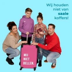 NoBoringSuitcases.com® Koffer Groot - Quotes - Spreuken - Mij Niet Bellen. - Roze - Wit - Trolley Koffer Met TSA-slot - Met Wielen - 90 Liter - Reiskoffer - 66 Cm 14 NoBoringSuitcases.com® Koffer Groot - Quotes - Spreuken - Mij Niet Bellen. - Roze - Wit - Trolley Koffer Met TSA-slot - Met Wielen - 90 Liter - Reiskoffer - 66 Cm -Trolley Winkel 1200x1200 621