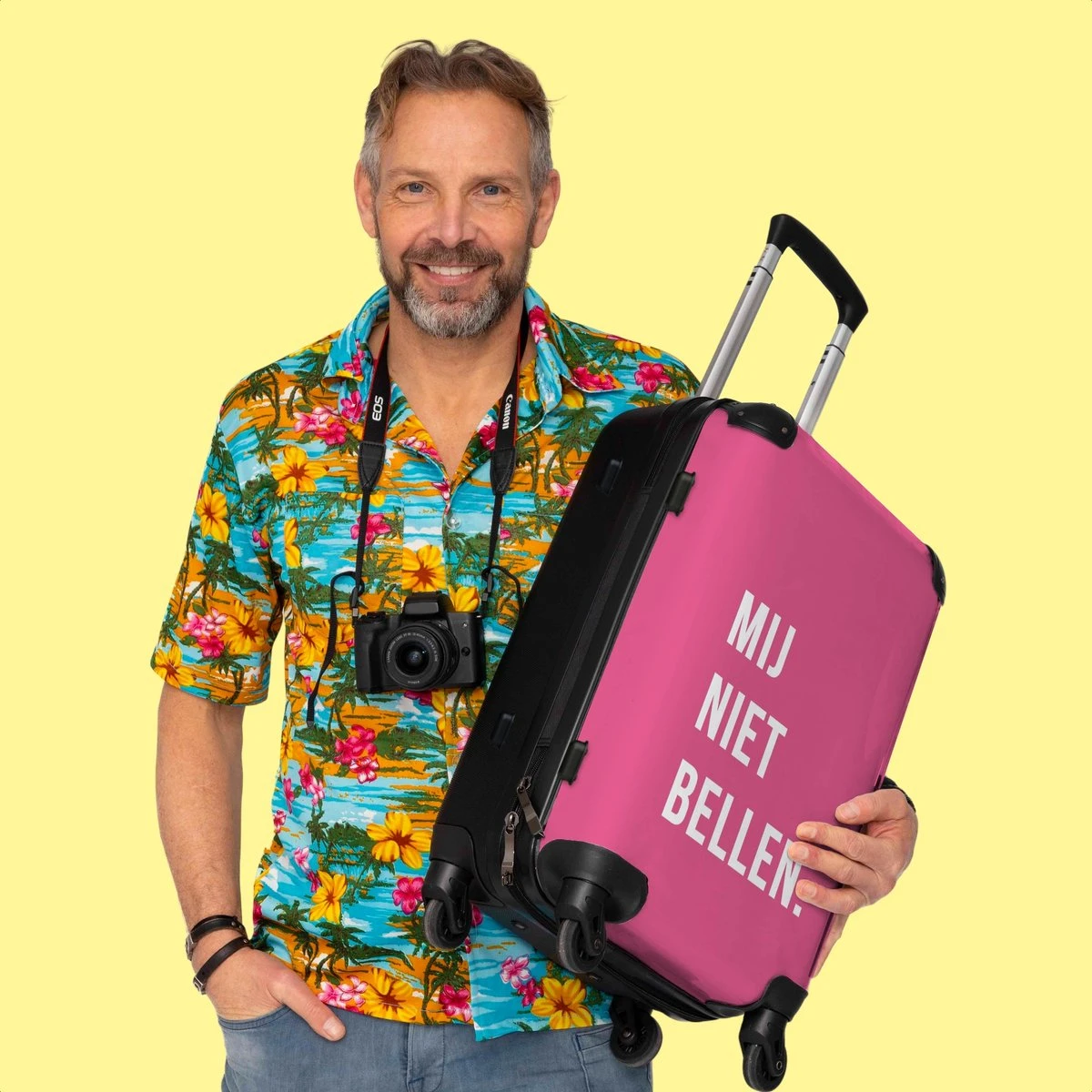 NoBoringSuitcases.com® Koffer Groot - Quotes - Spreuken - Mij Niet Bellen. - Roze - Wit - Trolley Koffer Met TSA-slot - Met Wielen - 90 Liter - Reiskoffer - 66 Cm 8 NoBoringSuitcases.com® Koffer Groot - Quotes - Spreuken - Mij Niet Bellen. - Roze - Wit - Trolley Koffer Met TSA-slot - Met Wielen - 90 Liter - Reiskoffer - 66 Cm - Afbeelding 6