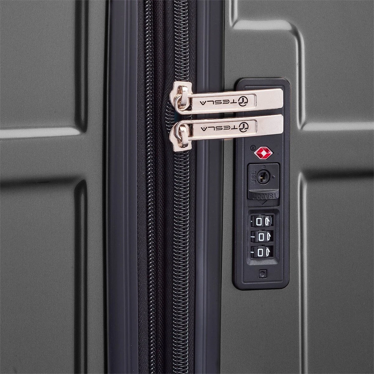 Tesla PC - Reiskoffer - 75 Cm - 4 Wielen - Grijs 7 Tesla PC - Reiskoffer - 75 Cm - 4 Wielen - Grijs - Afbeelding 5