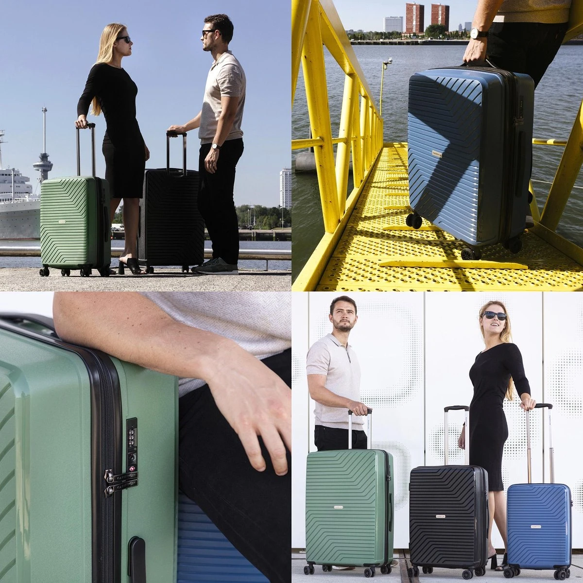 CarryOn Transport TSA Reiskoffer - Trolley 67cm Met Expander - OKOBAN - YKK Ritsen - Dubbele Wielen - Zwart 7 CarryOn Transport TSA Reiskoffer - Trolley 67cm Met Expander - OKOBAN - YKK Ritsen - Dubbele Wielen - Zwart - Afbeelding 5