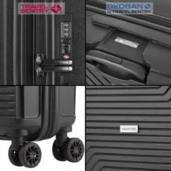 CarryOn Transport TSA Reiskoffer - Trolley 67cm Met Expander - OKOBAN - YKK Ritsen - Dubbele Wielen - Zwart 15 CarryOn Transport TSA Reiskoffer - Trolley 67cm Met Expander - OKOBAN - YKK Ritsen - Dubbele Wielen - Zwart -Trolley Winkel 1200x1200 728