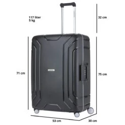 CarryOn Steward TSA Reiskoffer - 75cm Trolley Met Kliksloten - Dubbele Wielen - Zwart 28 CarryOn Steward TSA Reiskoffer - 75cm Trolley Met Kliksloten - Dubbele Wielen - Zwart -Trolley Winkel 1200x1200 817
