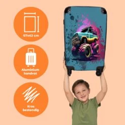 NoBoringSuitcases.com® Koffer Groot - Monstertruck - Verf - Graffiti - Roze - Neon - Trolley Koffer Met TSA-slot - Met Wielen - 90 Liter - Reiskoffer - 66 Cm 12 NoBoringSuitcases.com® Koffer Groot - Monstertruck - Verf - Graffiti - Roze - Neon - Trolley Koffer Met TSA-slot - Met Wielen - 90 Liter - Reiskoffer - 66 Cm -Trolley Winkel 1200x1200 838