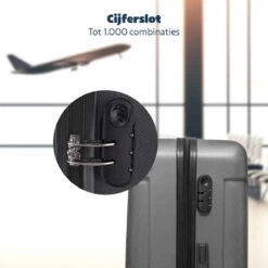 TRVLMORE Kofferset - 3 Delig - 38L (handbagage) + 70L + 110L - Donkergrijs 16 TRVLMORE Kofferset - 3 Delig - 38L (handbagage) + 70L + 110L - Donkergrijs -Trolley Winkel 1200x1200 867