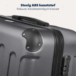 TRVLMORE Kofferset - 3 Delig - 38L (handbagage) + 70L + 110L - Donkergrijs 20 TRVLMORE Kofferset - 3 Delig - 38L (handbagage) + 70L + 110L - Donkergrijs -Trolley Winkel 1200x1200 871