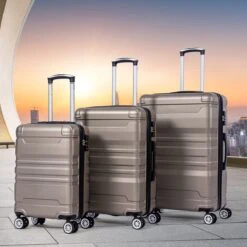 Merax 3-delig Kofferset Met TSA Slot - Trolleyset ABS 40L, 70L & 110 Liter - Goud 20 Merax 3-delig Kofferset Met TSA Slot - Trolleyset ABS 40L, 70L & 110 Liter - Goud -Trolley Winkel 1200x1200 879