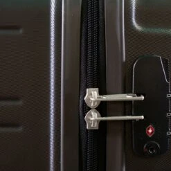 ©TROLLEYZ - Amsterdam No.9 - Kofferset 3 Delig - 55cm+69cm+78cm Met TSA Slot - Dubbele Wielen - 360° Spinners - 100% ABS - Reiskoffers In Cloudy Grey -Trolley Winkel 1200x1200 911