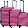 Travelerz Kofferset 3 Delig Met Wielen En Cijferslot - ABS - Licht Roze (228-) -Trolley Winkel 1200x1200 957