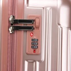 Royal Swiss - Reis Koffer - 76cm - Cijferslot- Lichtgewicht Koffer - 4 Wielen - Rose Gold -Trolley Winkel 1200x1200 994