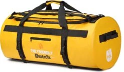 The Friendly Dutch Waterdichte Weekendtas: Gele Waterdichte Reistassen 90 Liter Voor Zowel Heren Als Dames - Outdoor Waterproof Duffelbag, Zeiltas 90L Met Rugzakfunctie