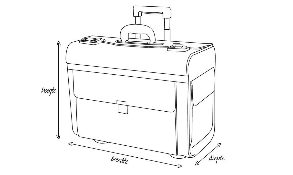 D & N Business Attachékoffer / Aktetas 2622 - Zwart 4 D & N Business Attachékoffer / Aktetas 2622 - Zwart - Afbeelding 2