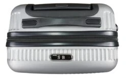 Handbagage Koffer 51cm 4 Wielen Trolley - Zilver -Trolley Winkel 1200x741 1