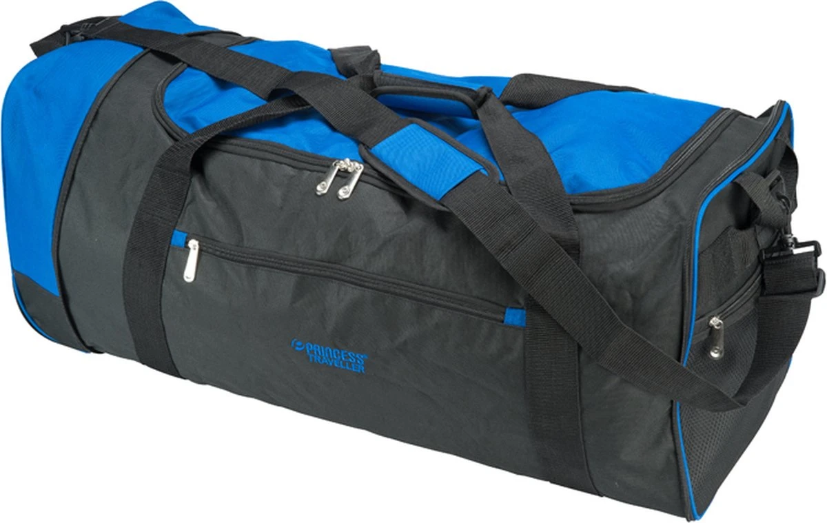 Princess Traveller Amalfi - Opvouwbare Weekendtas - 85L - Zwart / Blauw - Reistas Met Wielen 14 Princess Traveller Amalfi - Opvouwbare Weekendtas - 85L - Zwart / Blauw - Reistas Met Wielen - Afbeelding 12