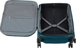 Samsonite Reiskoffer Met Laptopvak - Respark Spinner 55/20 Strict (Handbagage) Grey Print -Trolley Winkel 1200x769