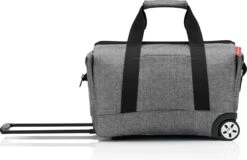 Reisenthel Allrounder Trolley Reiskoffer Reistas Op 2 Wielen - 30L - Twist Silver Grijs -Trolley Winkel 1200x776