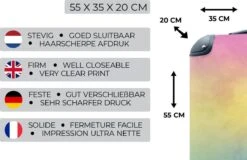 Koffer - Meisje - Regenboog - Trap - Wolken - Kinderen - Koffer Meisje - 35x55x20 Cm - Handbagage - Trolley - Reiskoffer -Trolley Winkel 1200x779 2