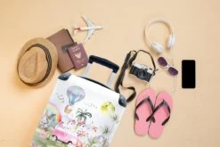 Koffer - Unicorn - Regenboog - Kinderen - 35x55x20 Cm - Handbagage - Trolley - Fotokoffer -Trolley Winkel 1200x800 53