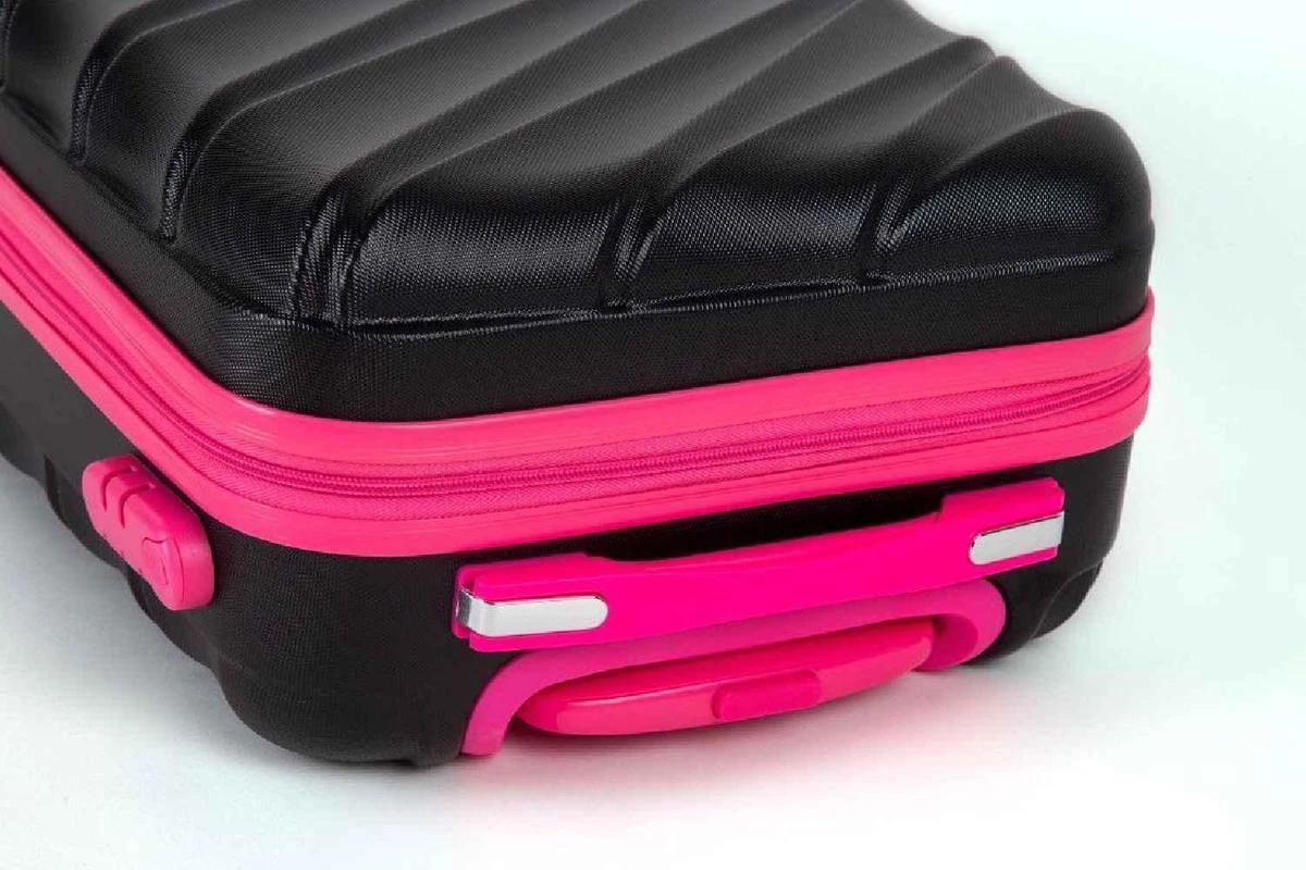 Decent Lumi Fix Handbagage Koffer - 55 Cm - Black/Pink 9 Decent Lumi Fix Handbagage Koffer - 55 Cm - Black/Pink - Afbeelding 7