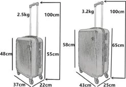 SB Travelbags Kofferset - 2 Delige -Zwart - 65cm/55cm -Trolley Winkel 1200x831 4