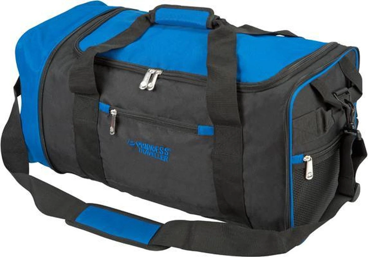 Princess Traveller Amalfi - Opvouwbare Weekendtas - 85L - Zwart / Blauw - Reistas Met Wielen 18 Princess Traveller Amalfi - Opvouwbare Weekendtas - 85L - Zwart / Blauw - Reistas Met Wielen - Afbeelding 16