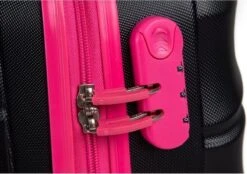 Decent Lumi Fix Handbagage Koffer - 55 Cm - Black/Pink 24 Decent Lumi Fix Handbagage Koffer - 55 Cm - Black/Pink -Trolley Winkel 1200x844