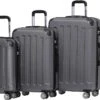 TRVLMORE Kofferset - 3 Delig - 38L (handbagage) + 70L + 110L - Donkergrijs -Trolley Winkel 1200x851