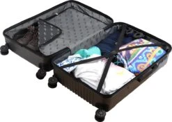 Biggdesign Ocean Ruimbagage Koffer - Reiskoffer - Grijs - Medium -Trolley Winkel 1200x855