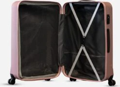 ©TROLLEYZ - Bali No.22 - Kofferset 2 Delig - 55cm+78cm Met TSA Slot - Dubbele Wielen - 360° Spinners - 100% ABS - Reiskoffers In Cosmopolitan Pink -Trolley Winkel 1200x880 4