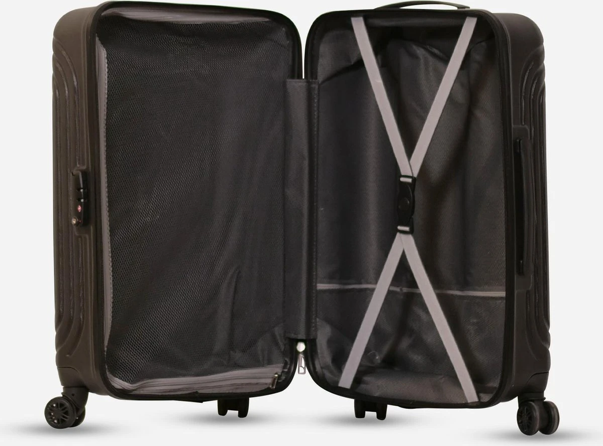 ©TROLLEYZ Florence No.7 - Reiskoffer 69 Cm - Night Black 6 ©TROLLEYZ Florence No.7 - Reiskoffer 69 Cm - Night Black - Afbeelding 4