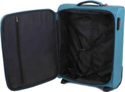 Travelite Cabin 2 Wheel Trolley Turquoise -Trolley Winkel 1200x891 1