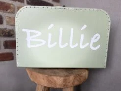 Merkloos Koffertje Karton Groen Maat L Met Eigen Opdruk - Met Naam -Trolley Winkel 1200x899 2