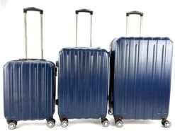 AATravel XL Reiskoffer - Trolley ABS - Met Dubbele Wielen - 75 Cm - 97 Liter - Blauw -Trolley Winkel 1200x900 4
