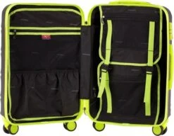 Decent Lumi Fix Handbagage Koffer - 55 Cm - Black/Lemon -Trolley Winkel 1200x932 2