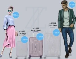 ©TROLLEYZ - Florence No.7 - Reiskoffer 69cm Met TSA Slot - Dubbele Wielen - 360° Spinners - 100% ABS - Reiskoffer In Cloudy Grey -Trolley Winkel 1200x940