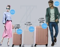 ©TROLLEYZ - Bali No.22 - Kofferset 2 Delig - 55cm+78cm Met TSA Slot - Dubbele Wielen - 360° Spinners - 100% ABS - Reiskoffers In Cosmopolitan Pink -Trolley Winkel 1200x940 6