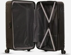 ©TROLLEYZ - Florence No.7 - Reiskoffer 78cm Met TSA Slot - Dubbele Wielen - 360° Spinners - 100% ABS - Reiskoffer In Night Black -Trolley Winkel 1200x942 1