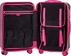 Decent Lumi Fix Handbagage Koffer - 55 Cm - Black/Pink 16 Decent Lumi Fix Handbagage Koffer - 55 Cm - Black/Pink -Trolley Winkel 1200x950